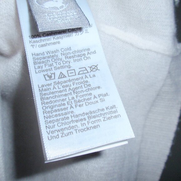 J.Crew 100% Cashmere Short Sleeve T-Shirt Women’s Ivory S White Soft Knit Tee - Picture 9 of 14